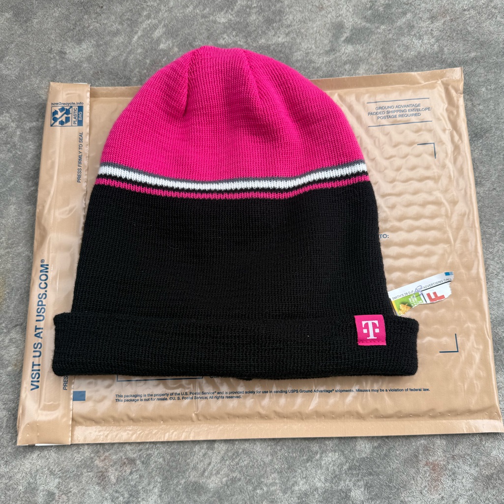 Brand New TMobile Tuesday Reversible Beanie Hat Winter
